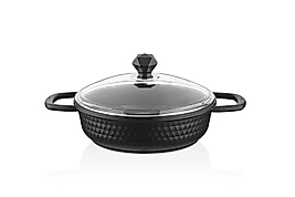 KAHRAMANLAR 28 CM MOTTO DÖKÜM BASIK TENCERE