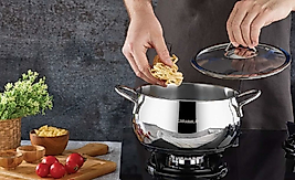 24X14 ELİT DERİN ÇELİK TENCERE