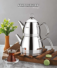 KAHRAMANLAR ORTABOY ROMA PLATİN ÇAYDANLIK