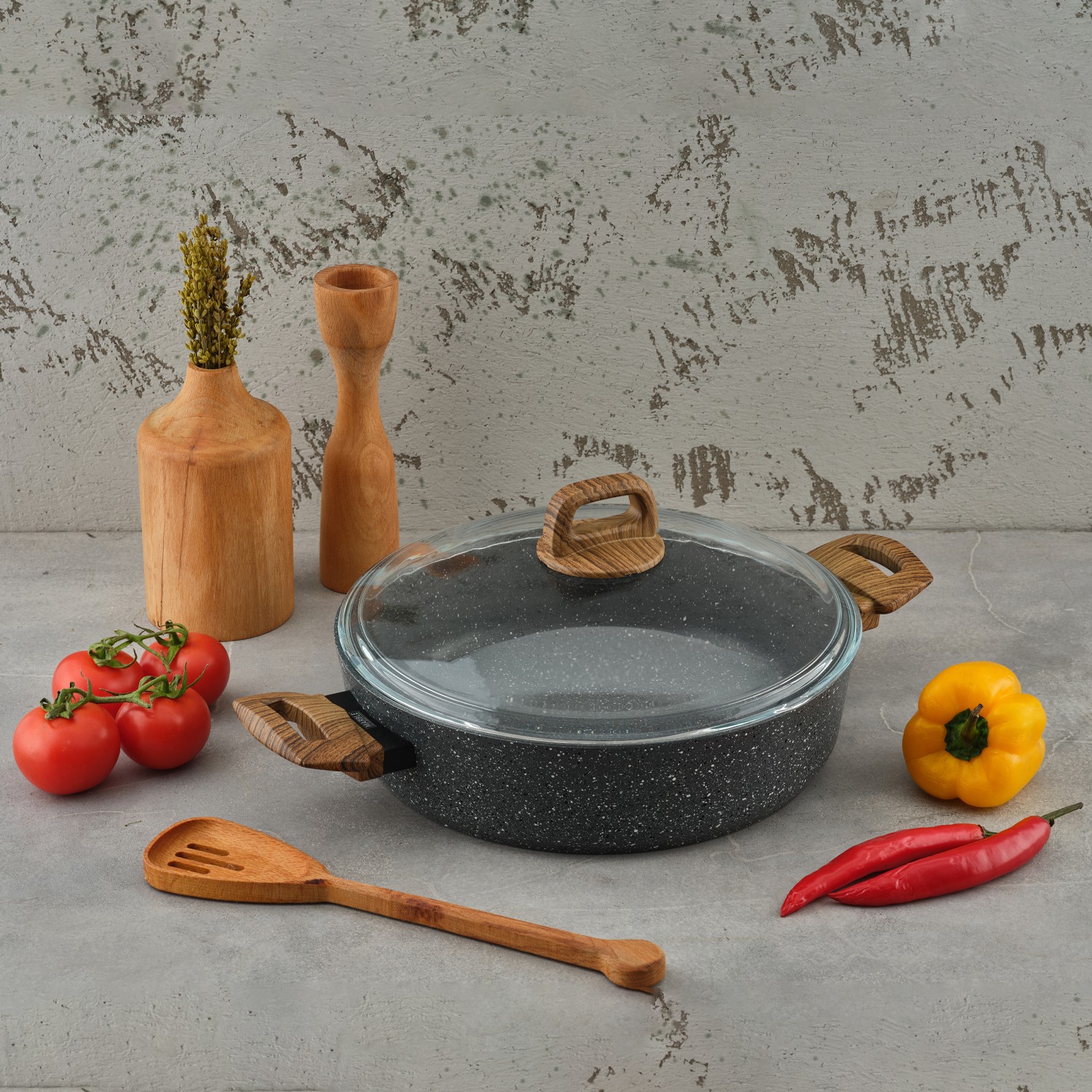 Leydi Marble Natura Granit Pilav & Karnıyarık Tenceresi